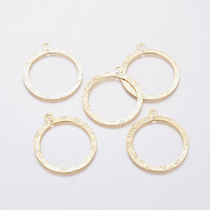 CH62565 Pendants and charms stainless steel rings,charms ,43x38mm/1pcs ,gold plated (0 0)