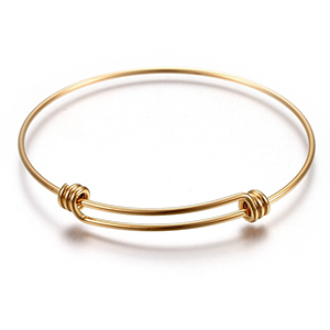 CH62721 Jewellery stainless steel bracelets bangel bracelets,stackable bangles ,65mm/1pcs ,gold plated (0 0)
