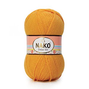 CH62803 Νηματα nako bebe 100 ,100gr/360μετρ. ,πορτοκαλι χρωμα,ακρυλικα (0 0)