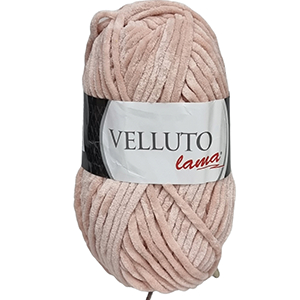 CH62812 Yarns lama velluto,polyester/velvet ,100xgr /~120meters ,salmon color col 63999 (-2 0)