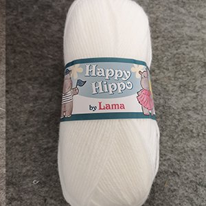 CH62832 Yarns lama happy hippo,acrylic ,100xgr /~340meters ,light blue color col 072 (0 0)