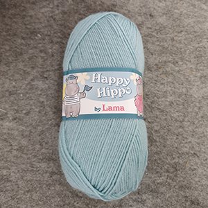 CH62834 Yarns lama happy hippo,acrylic ,100xgr /~340meters ,turquoise color col 482 (-1 0)