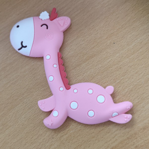 CH62936 Silicone teether silhouette dragon, ,0x0cm/1pcs ,pink color (0 0)