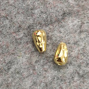 CH62975 Μεταλλικά Σταυρουδάκια οβάλ  Για κόσμημα 11X6mm/1Τεμ. Επίχρυσο Χρώμα,   ,Συνθεση ,Θρησκευτικά,Περαστά (15 3) (6gr) ()