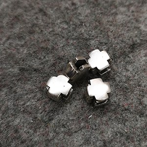 CH63013 Brass cross pendants ,for jewelery/baptizing 8x8mm/2pcs/ antique color,   ,material brass,beads (3 0)