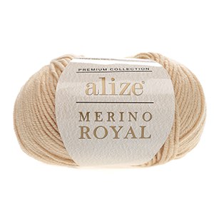 CH63090 Yarns alize merino royal,wool ,50gr/100meters ,beige color col 96 (-4 0)