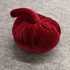 CH63139 Christmas ornaments fabric pumpkins, ,10cm/1pcs ,dark red color (-2 0)