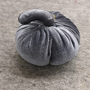 CH63142 Christmas ornaments fabric pumpkins, ,10cm/1pcs ,grey color (0 0)