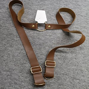 CH63196 Pu leather backpack handles  1,3x25cm/1pcs brown color for handbags kneeting accessories (0 0)