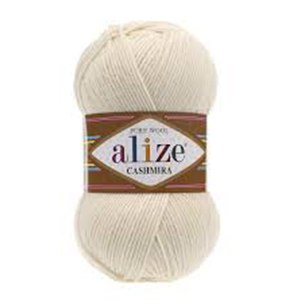 CH63199 Alize cashmira pure wool circular knitting 3 – 5 mm; crochet hook 4 mm for sweater,beany,scurf 100x300gr/300meters ivory color,col 01   ,material 100 % wool,winter, (0 0)