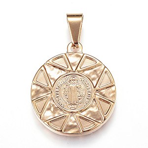 CH63271 Stainless steel konstantinata charms for baptizing 29x25mm/1pcs gold plated color,   ,material ,, (0 0)