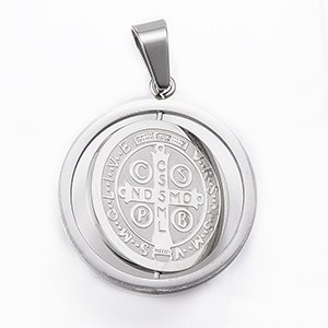 CH63272 Stainless steel konstantinata charms for baptizing 32x28mm/1pcs stainless steel color,   ,material ,, (0 0)