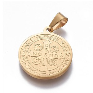 CH63273 Stainless steel konstantinata charms for baptizing 29x25mm/1pcs gold plated color,   ,material ,, (0 0)