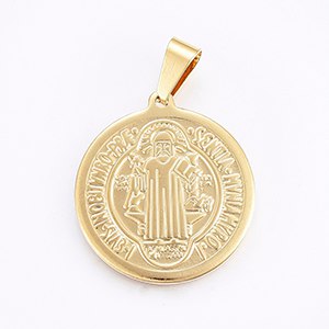CH63274 Stainless steel konstantinata charms ,for baptizing 31x28mm/1pcs/ gold plated color,   ,material ,, (0 0)