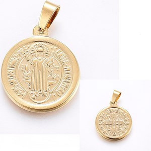 CH63277 Stainless steel konstantinata charms for baptizing 24x20mm/1pcs gold plated color,   ,material ,, (0 0)