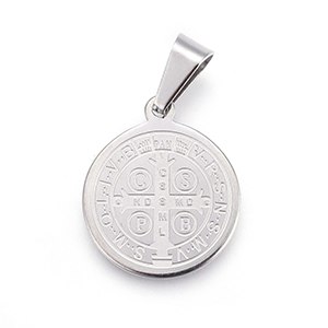 CH63288 Stainless steel konstantinata charms for baptizing 23x20mm/1pcs stainless steel color,   ,material stainless steel,, (0 0)
