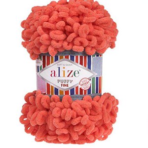 CH63427 Νηματα alize puffy fine  για κουβερτες,κασκολ,ζακετες 100gr//14μετρ. κοραλι χρωμα,col 526 μικροπολυεστερας  ,συνθεση 100% πολυεστερικα,4 εποχων,πλεκετε με τα χερια (0 0)