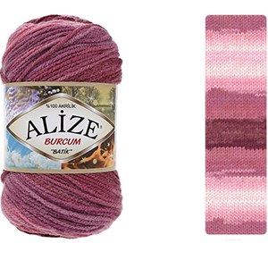 CH63430 Yarns alize burcum batik,acrylic ,100gr/210meters ,multicolor (0 0)