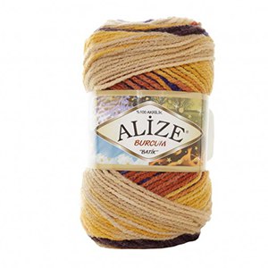 CH63431 Yarns alize burcum batik,acrylic ,100gr/210meters ,multicolor (0 0)