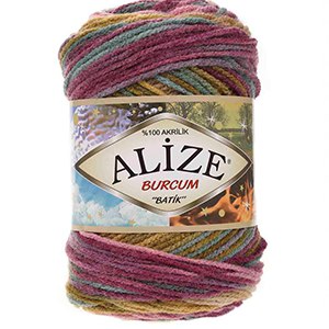 CH63433 Yarns alize burcum batik,acrylic ,100gr/210meters ,multicolor (0 0)