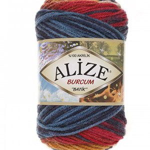 CH63434 Yarns alize burcum batik,acrylic ,100gr/210meters ,multicolor (0 0)