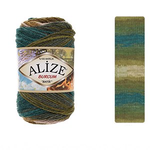 CH63438 Yarns alize burcum batik,acrylic ,100gr/210meters ,multicolor (0 0)
