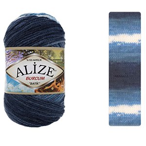 CH63440 Yarns alize burcum batik,acrylic ,100gr/210meters ,multicolor (0 0)