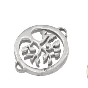 CH63449 304Stainless steel tree of life links for jewellery 18x15mm/1pcs stainless steel color,   ,material ανοξείδωτο ατσάλι 304,,links (0 0)