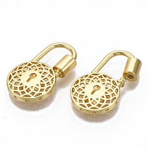 CH63663 Ορειχάλκινα Κουμπώματα βίδα  Για κόσμημα 28X16mm/1Τεμ. Επίχρυσο Χρώμα, Βιδωτά  ,Συνθεση Ορείχαλκος, (2 1) (7gr) (Τιμή Χονδρικής 5 Τεμ.@  2.55= €12.75 ,Αναλόγως Διαθεσιμότητας)