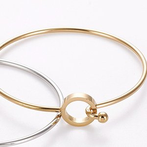 CH63731 Κοσμηματα ατσαλινα βραχιολια βεργα ,57mm/1τεμ. ,επιχρυσο χρωμα,χειροπεδες (0 0)