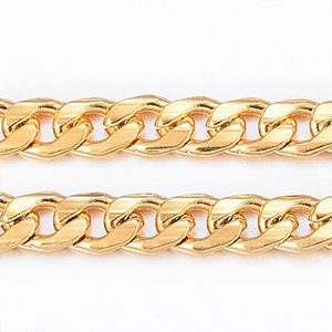 CH63754 Ατσαλινες αλυσιδες figaro  για κοσμημα 6x4mm/1μετρ. ατσαλινο χρωμα, με το μετρο  ,συνθεση ανοξειδωτο ατσαλι, (0 0)