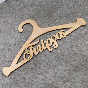 CH63824 Wooden hangers with name ,for decoration 36x21cm/1pcs/ natural color,laser cut george  ,material plywood,christening,charms (0 0)