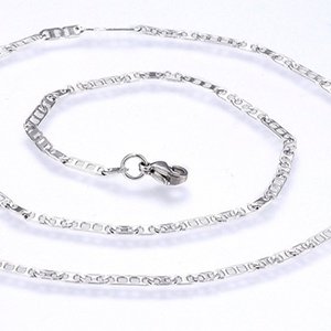 CH63859 Jewellery stainless steel necklaces with lobster clasp,mariner link chain ,45cm/2mm/1pcs ,gold plated (0 0)