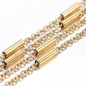 CH63876 Stainless steel cable chains ,for jewellery 2mm//1meters/ gold plated, per meter  ,material stainless steel,, (0 0)