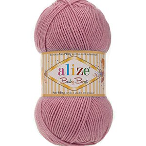 CH63897 Alize baby best  for dolls,huts,blouses 100gr/240meters/  (alize) 386-rose, anti-pilling acrylic  ,material 90% anti-pilling acrylic 10% bamboo,all seasons,crochet needles 2-4 tunisian crochet hook no 4-5 (0 0)