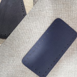 CH64072 Πατοι/βαση για τσαντες μεσαια σκληροτητα ορθογωνιο ,20x10cm/1τεμ.,μπλε ναυτικο χρωμα (0 0)