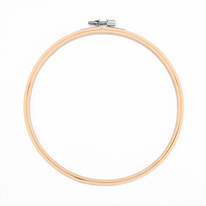 CH64112 Cross stitch hoop ring wooden round shape, ,22cm/20 εσσωτ./1pcs ,natural color (0 0)