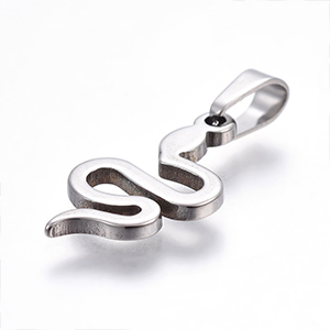 CH64169 ΑΤΣΑΛΙΝΑ Φιδάκια  ΓΙΑ ΚΟΣΜΗΜΑ 19X10mm/1Τεμ. Ατσάλινο Χρώμα,   ,ΣΥΝΘΕΣΗ ΑΝΟΞΕΙΔΩΤΟ ΑΤΣΑΛΙ 304,ΚΡΕΜΑΣΤΑ (2 0) (4gr) ()