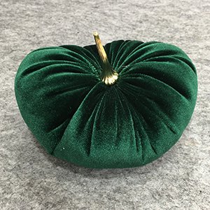 CH64225 Christmas ornaments fabric pumpkins, ,100cm/1pcs ,forest green color (0 0)