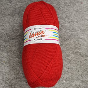 CH64305 LAMA NAPOLI YARN  FOR 3D SURFACES 100GR/410METERS/  (LAMA) RED COLOR, ACRYLIC  ,MATERIAL ,, (2 0) ()