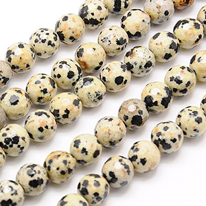 CH64516 Semi precious stones jasper round beads,dalmatian jasper ,8mm/45pcs ,multicolor (0 0)