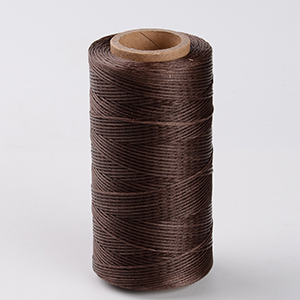 CH64544 Waxed Cord flat FOR JEWELLERY 1mm/260Meters/ BROWN COLOR, POLYESTER ,Material , (0 0) ()