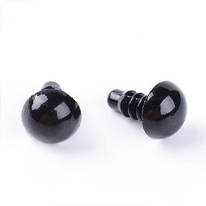 CH64566 Baby doll accessories doll safety eyes round shape,safety eyes ,20mm/12pcs ,black color (0 0)
