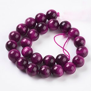 CH64588 Semi precious stones tiger eye round shape,no filter ,8mm/24pcs ,lilac color (0 0)