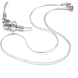 CH64680 Jewellery stainless steel necklaces with lobster clasp, ,43cm/1,5mm/1pcs ,steel color (0 0)