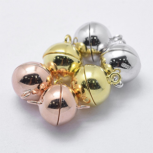 CH64711 Clasps and lobsters sterling silver 925 ball,with 1 hook ,14x10mm/1pcs ,mixed colors (0 0)