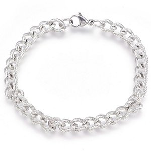 CH64740 Stainless steel evil eye link chains for jewellery 21cm//1pcs stainless steel color,with lobster claw clasp with clasp  ,material stainless steel,, (0 0)