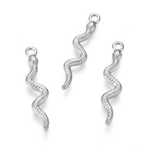 CH64952 Ατσαλινα φιδακια για κοσμημα 28x7mm/1τεμ. ατσαλινο χρωμα,   ,συνθεση ανοξειδωτο ατσαλι 304,κρεμαστα (0 0)