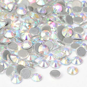 CH65137 Glass Hotfix Rhinestones Hotfix SS30 DECORATION/NAILS 6,5mm/288Pcs/ CRYSTAL AB, Hotfix ,Material GLASS,HOTFIX (5 0) ()