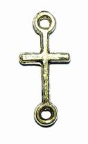 CH6515 Crosses brass silhouette,with stamping  blank ,10x22mm/10pcs ,gold plated (0 0)